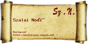 Szalai Noé névjegykártya